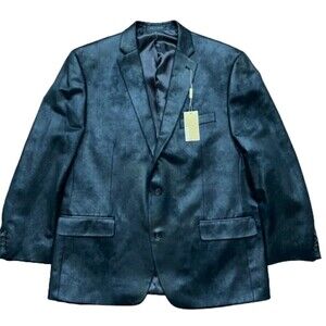 Michael Kors NWT Faux Suede Casual Blazer Black Poly Blend Men's Size 46R